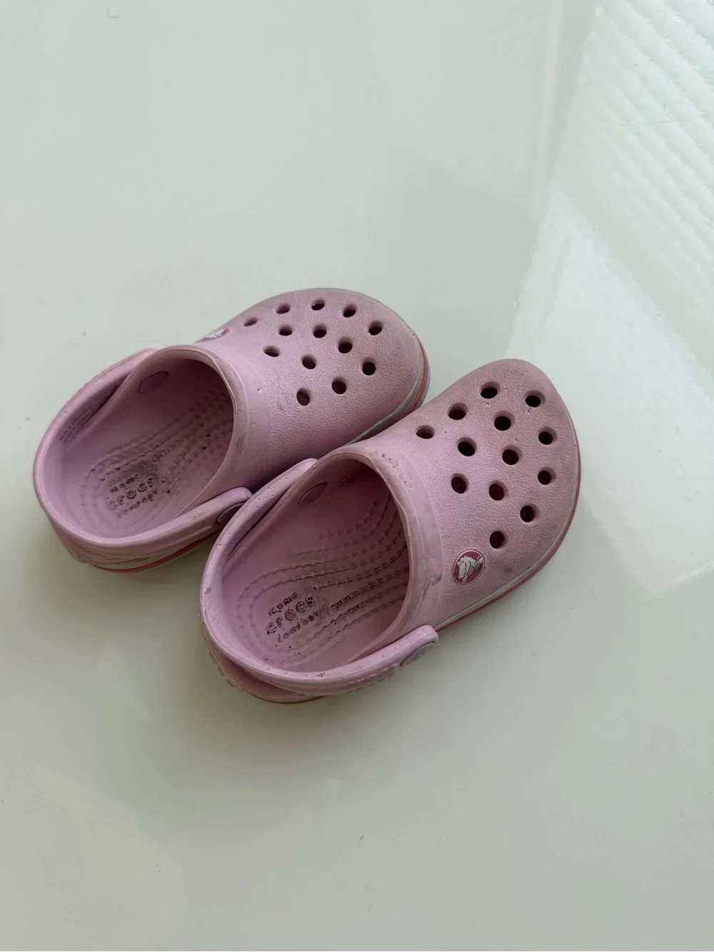 Pink Crocs Toddler Size C6